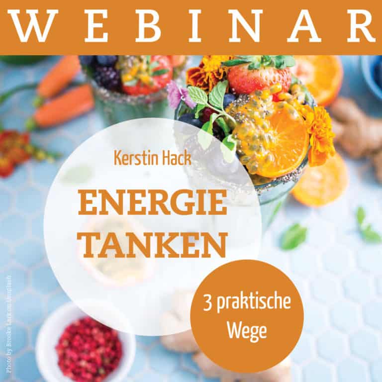 Webinar: Energie tanken. 3 praktische Wege