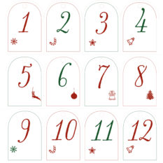 Eine schöne Adventszeit kannst du dir selbst basteln mit unserem Gratis-Adventsanhängern