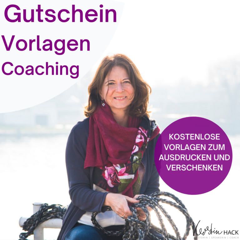 Gutscheine für Coaching zum Ausdrucken und Verschenken