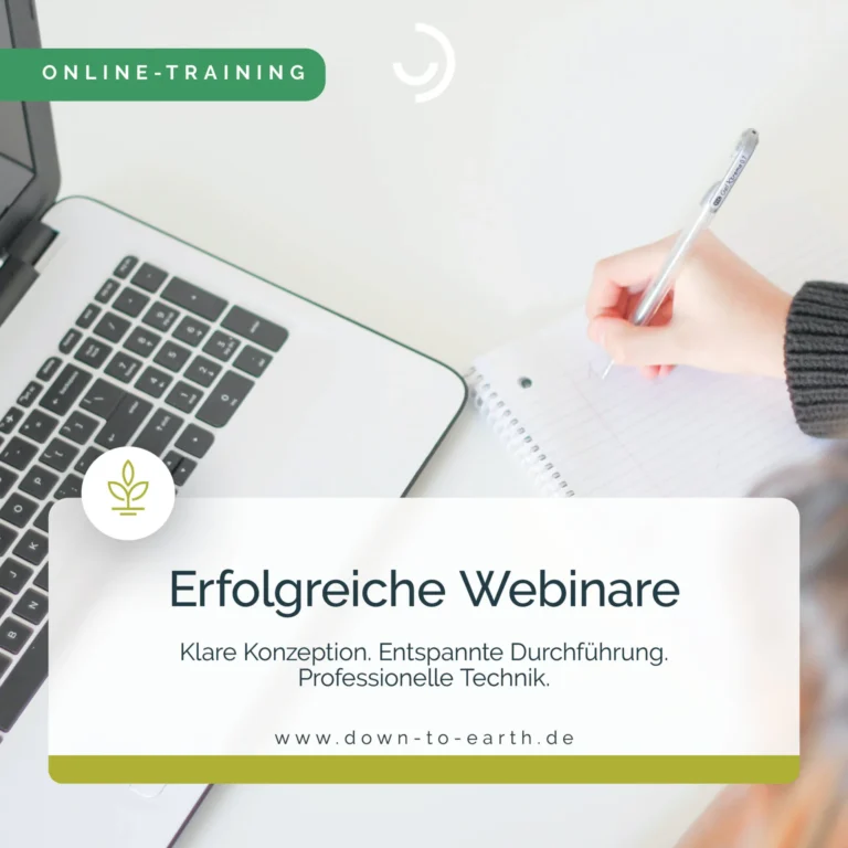 Notizbuch und Laptop für erfolgreiches Online-Training.