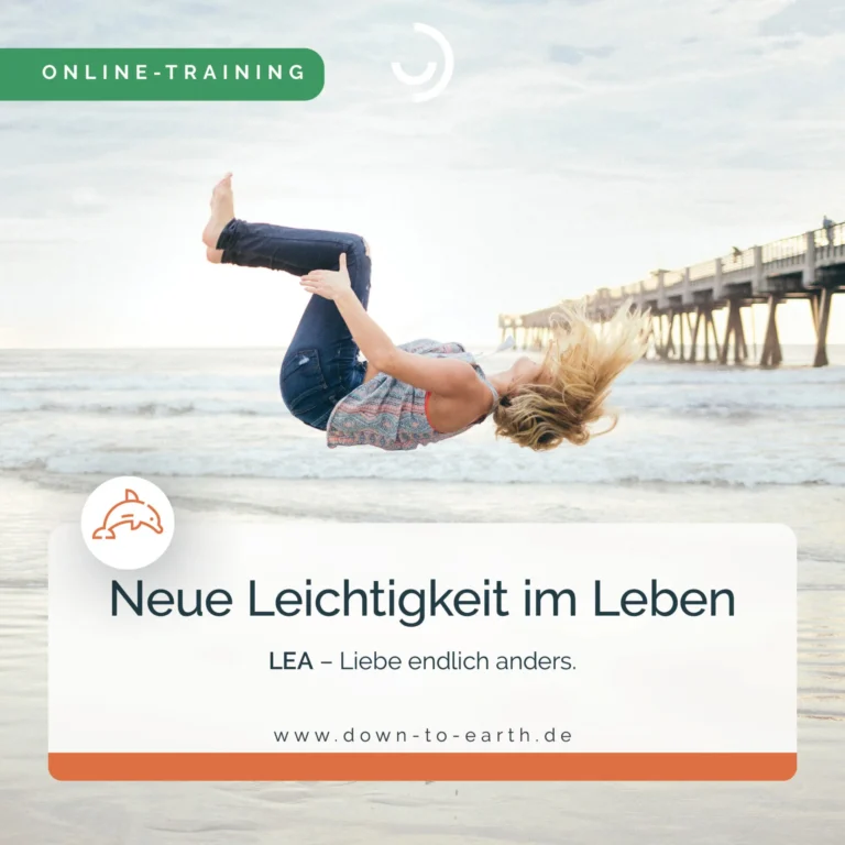 Frau macht Rückwärtssalto am Strand