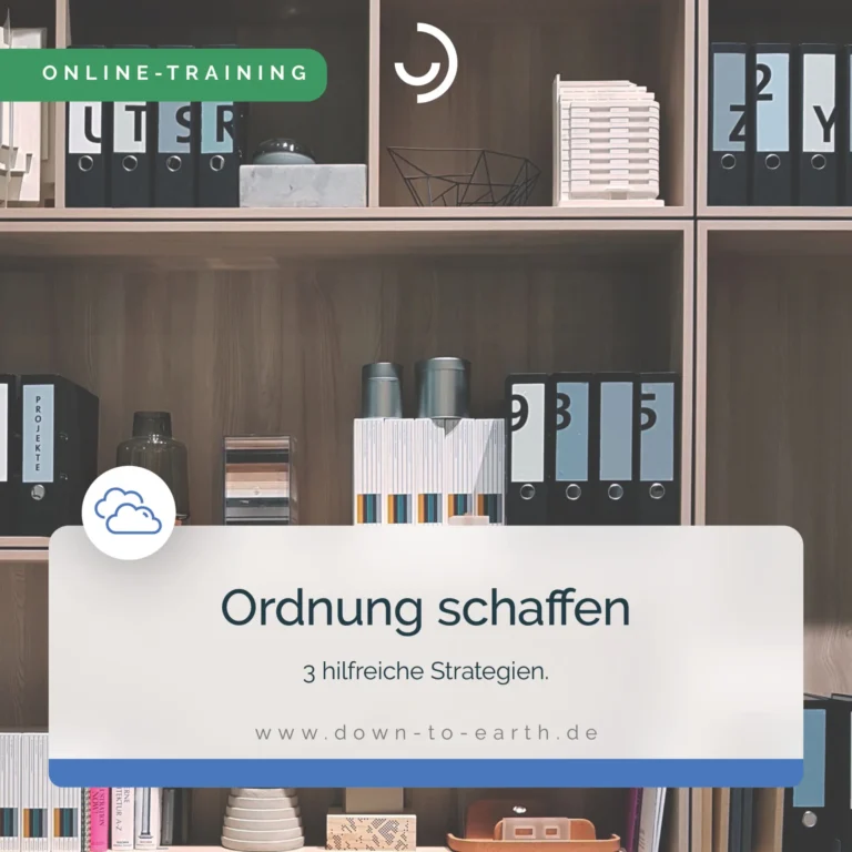 Webinar: Ordnung schaffen. Drei effektive Strategien