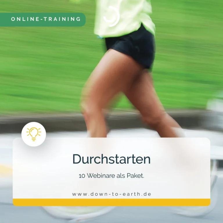 Werbung für Online-Training mit 10 Webinaren