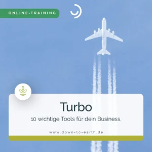 Flugzeug am Himmel, Online-Training-Werbung